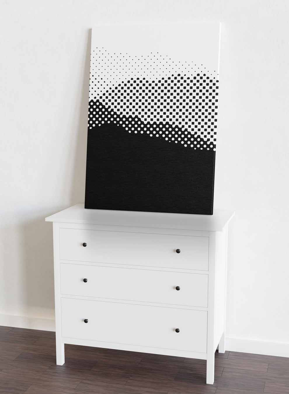 Canvas Wall Art Stretched Over Wooden Frame with Black Floating Frame Paintings & Pictures| LOWHA