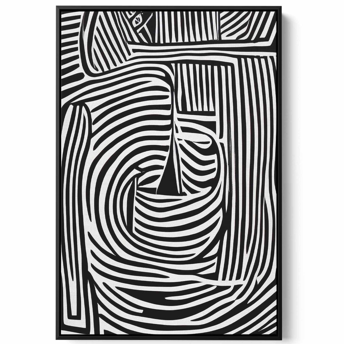 Canvas Wall Art Stretched Over Wooden Frame with Black Floating Frame Paintings & Pictures| LOWHA