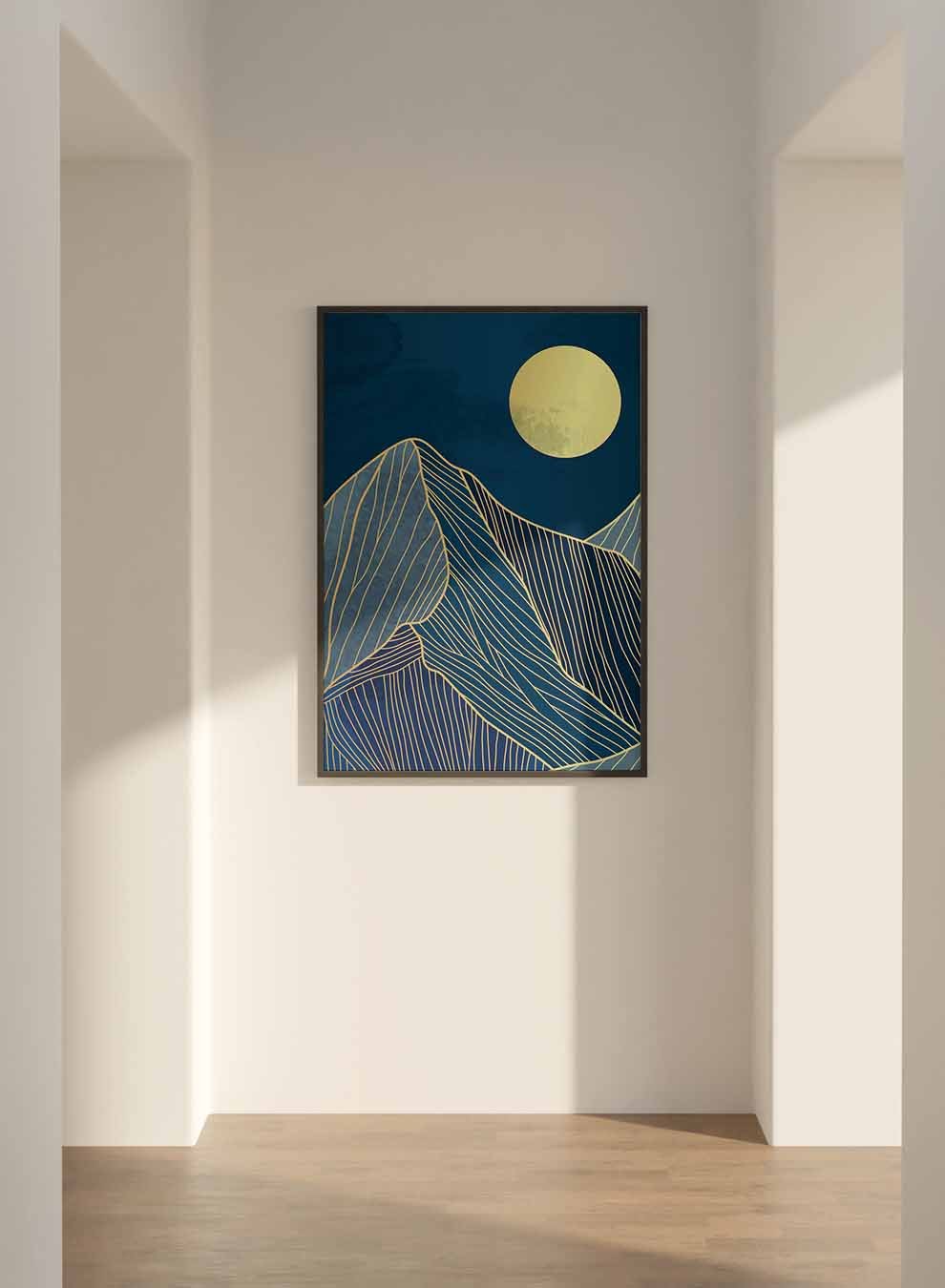 Canvas Wall Art Stretched Over Wooden Frame with Black Floating Frame Paintings & Pictures| LOWHA