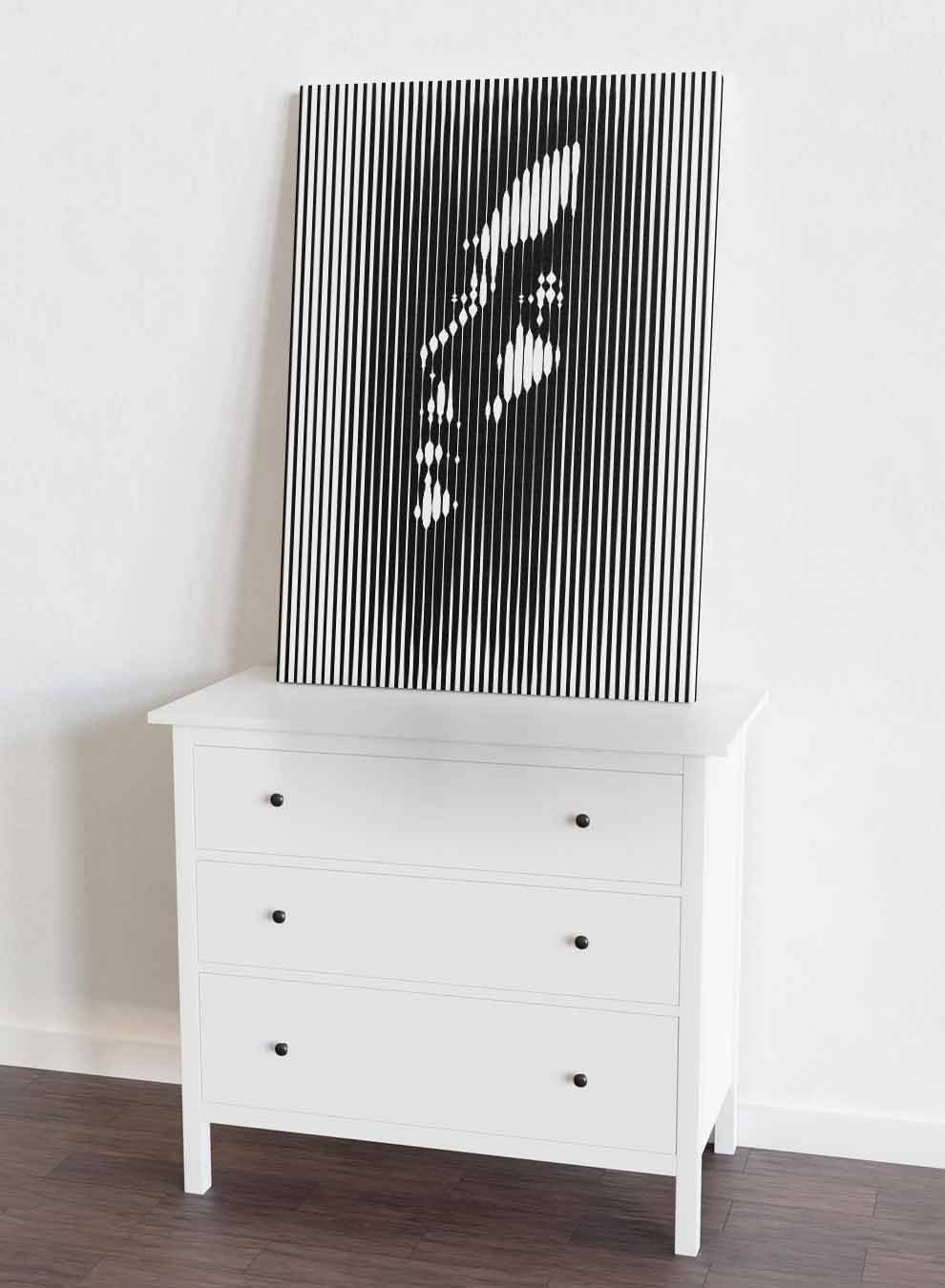 Canvas Wall Art Stretched Over Wooden Frame with Black Floating Frame Paintings & Pictures| LOWHA