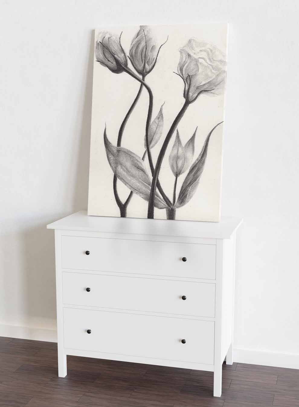 Canvas Wall Art Stretched Over Wooden Frame with Black Floating Frame Paintings & Pictures| LOWHA