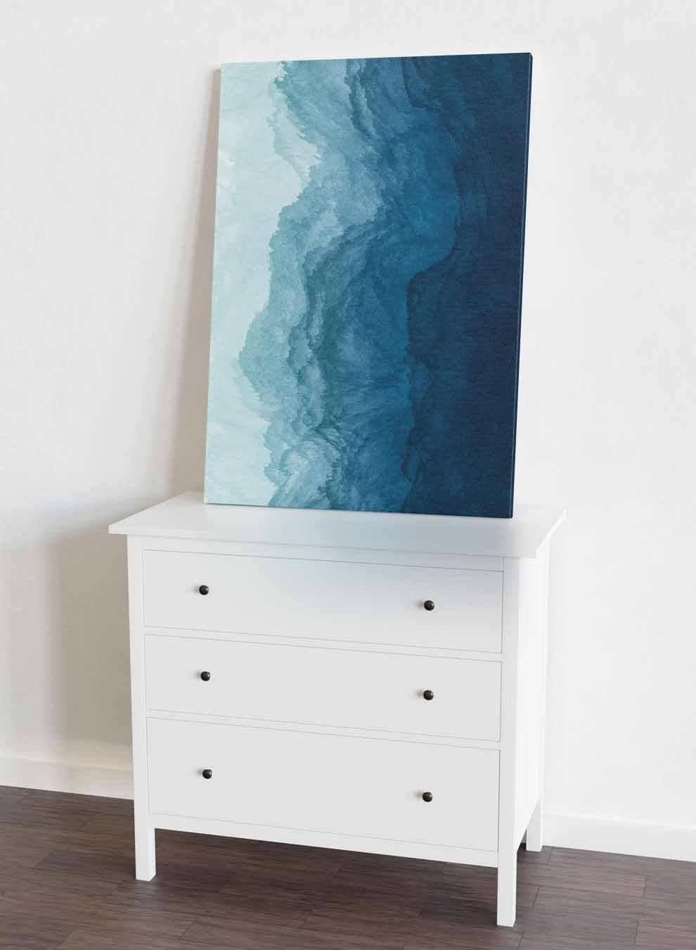 Canvas Wall Art Stretched Over Wooden Frame with Black Floating Frame Paintings & Pictures| LOWHA