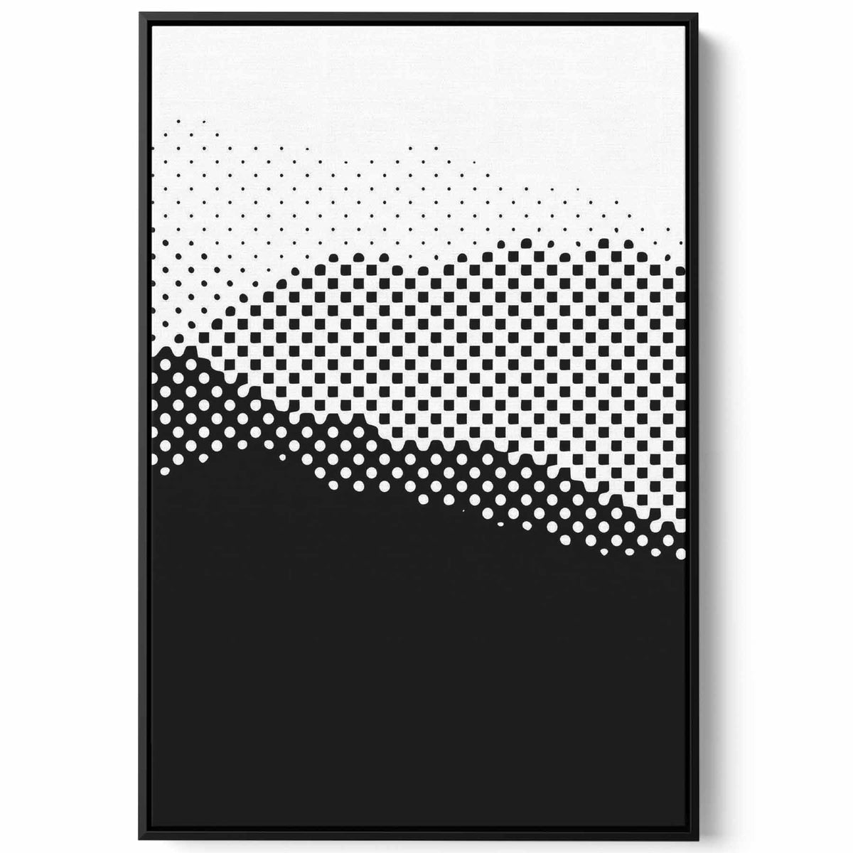 Canvas Wall Art Stretched Over Wooden Frame with Black Floating Frame Paintings & Pictures| LOWHA