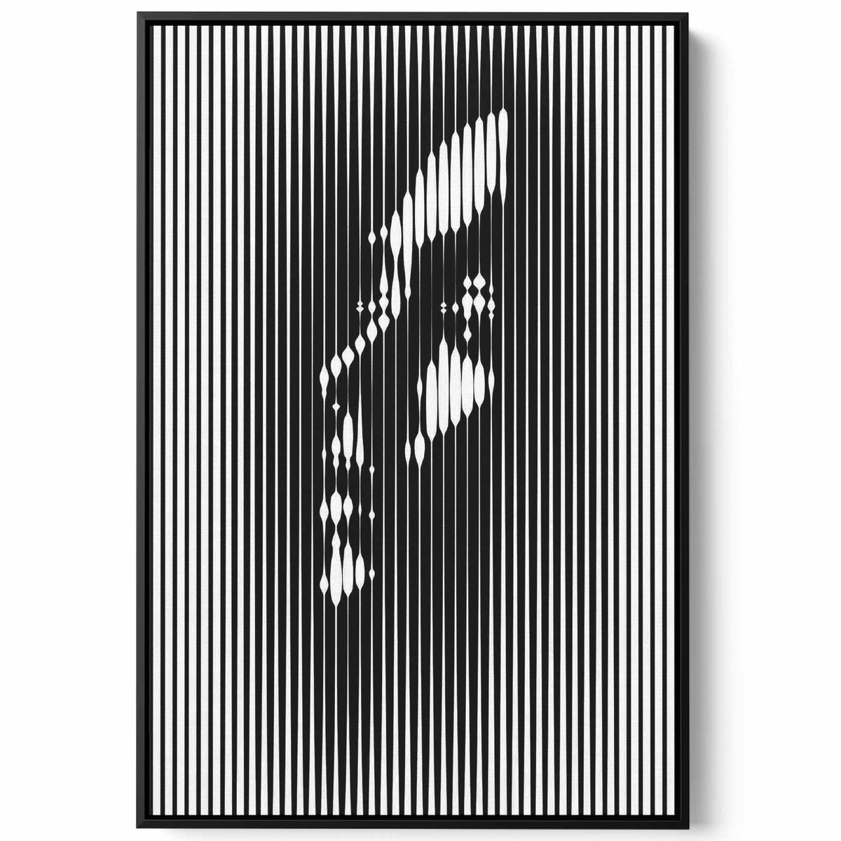Canvas Wall Art Stretched Over Wooden Frame with Black Floating Frame Paintings & Pictures| LOWHA