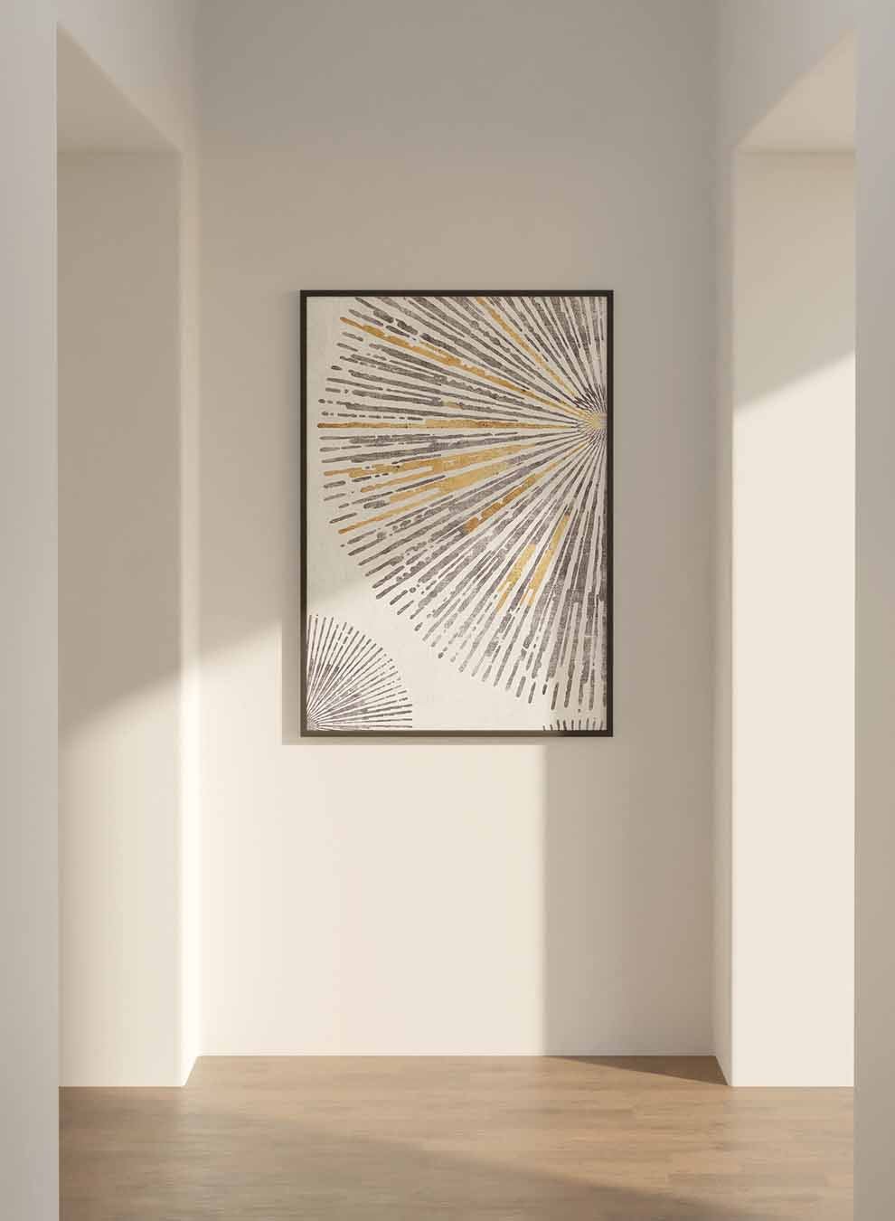 Canvas Wall Art Stretched Over Wooden Frame with Black Floating Frame Paintings & Pictures| LOWHA