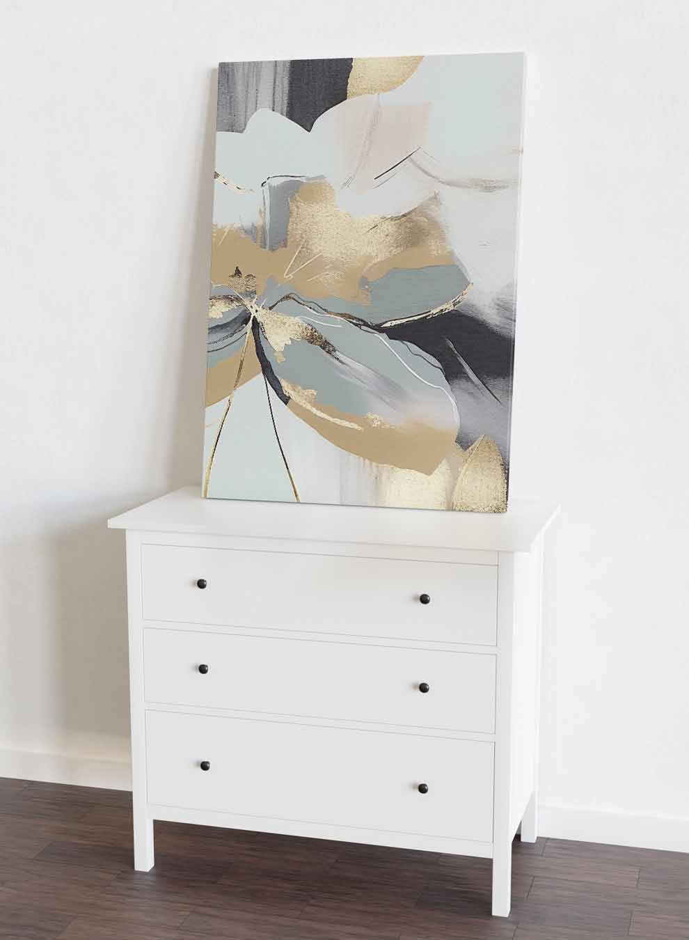 Canvas Wall Art Stretched Over Wooden Frame with Black Floating Frame Paintings & Pictures| LOWHA