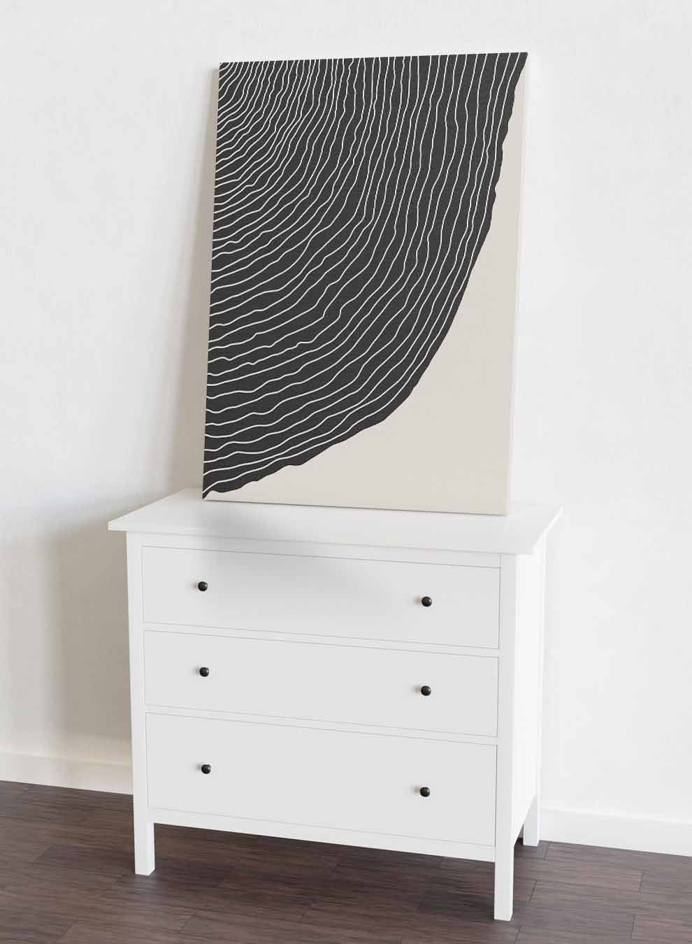 Canvas Wall Art Stretched Over Wooden Frame with Black Floating Frame Paintings & Pictures| LOWHA