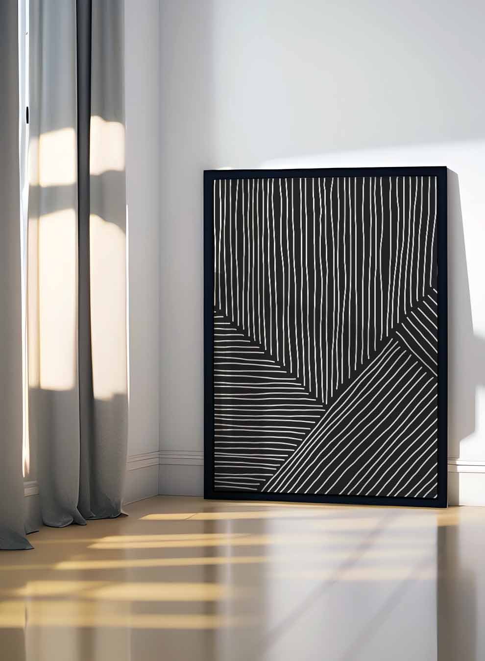 Canvas Wall Art Stretched Over Wooden Frame with Black Floating Frame Paintings & Pictures| LOWHA