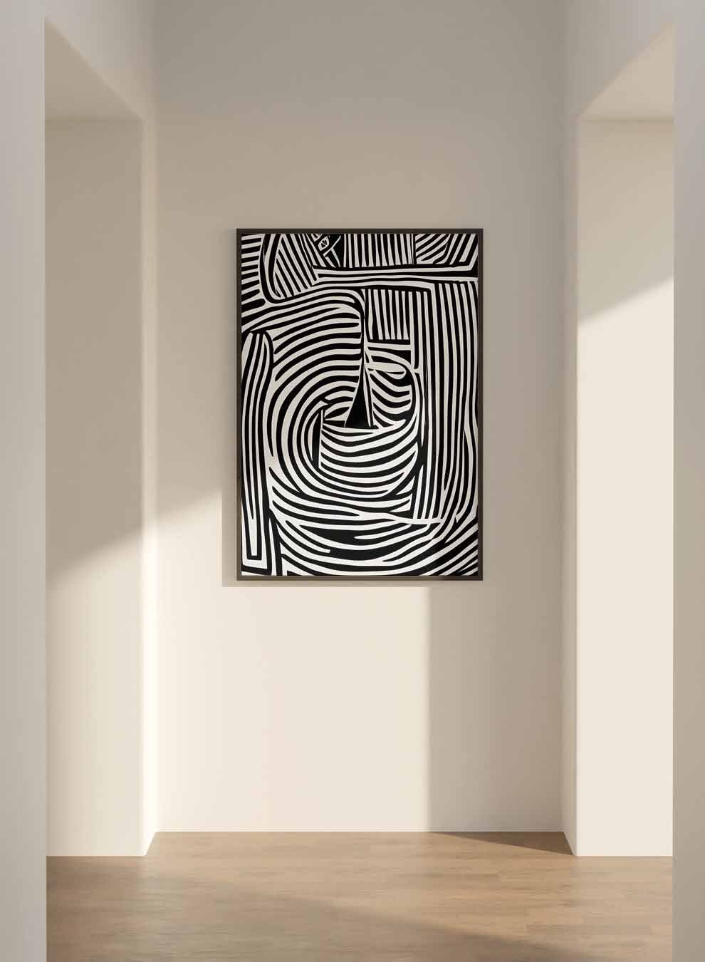 Canvas Wall Art Stretched Over Wooden Frame with Black Floating Frame Paintings & Pictures| LOWHA