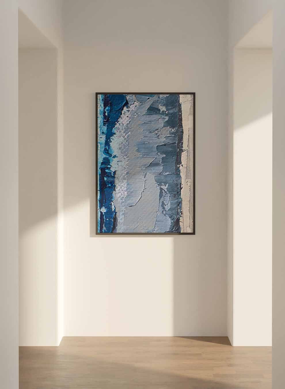 Canvas Wall Art Stretched Over Wooden Frame with Black Floating Frame Paintings & Pictures| LOWHA