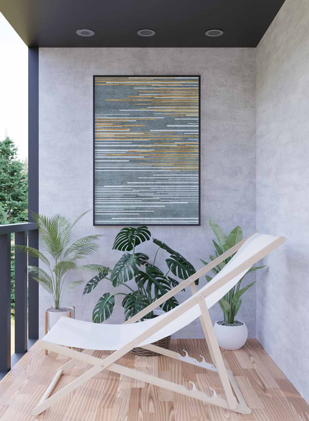 Canvas Wall Art Stretched Over Wooden Frame with Black Floating Frame Paintings & Pictures| LOWHA
