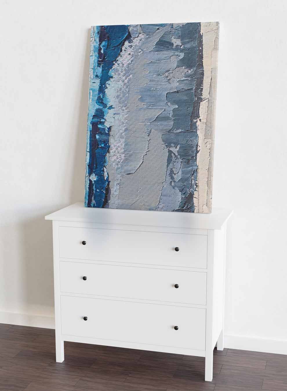 Canvas Wall Art Stretched Over Wooden Frame with Black Floating Frame Paintings & Pictures| LOWHA