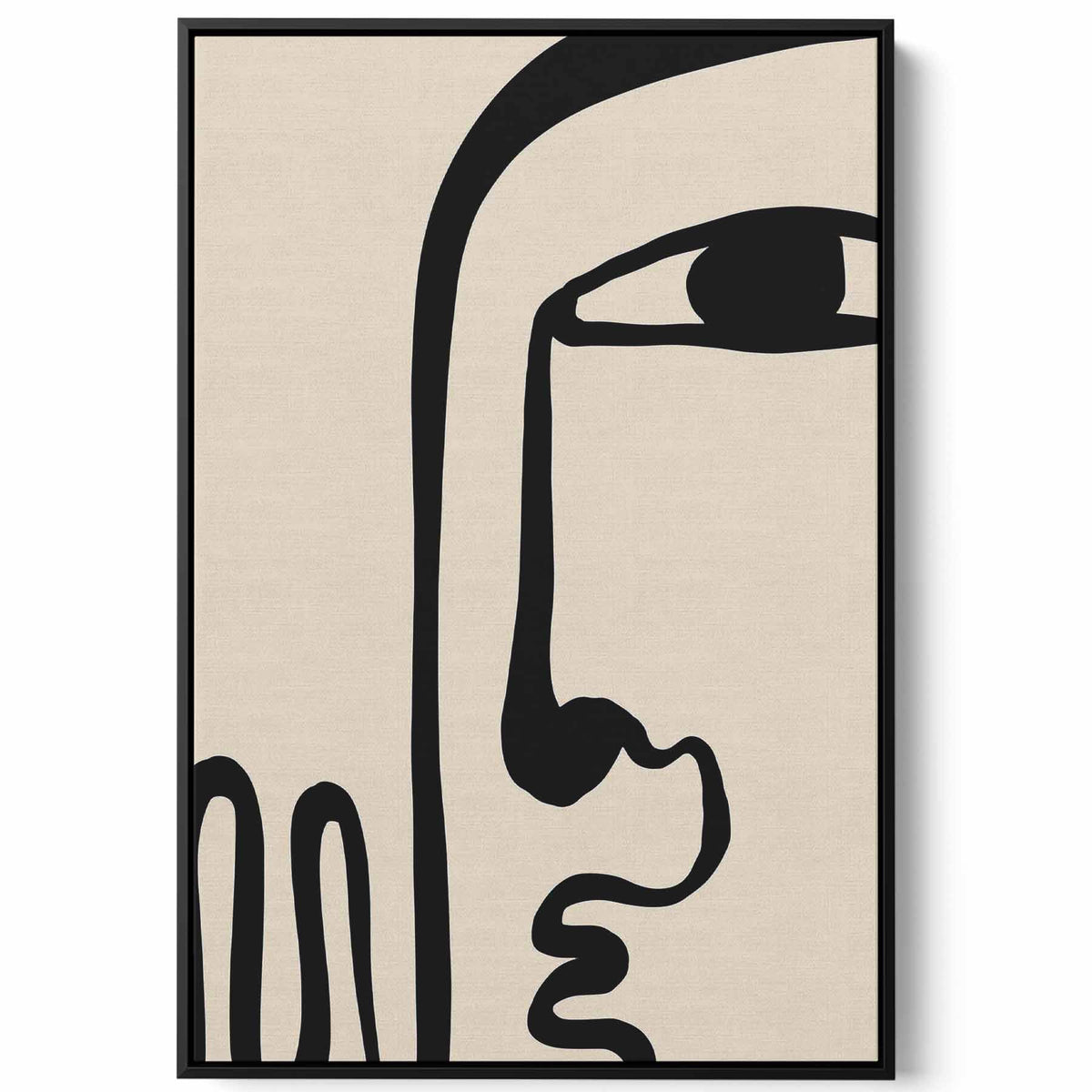 Canvas Wall Art Stretched Over Wooden Frame with Black Floating Frame Paintings & Pictures| LOWHA