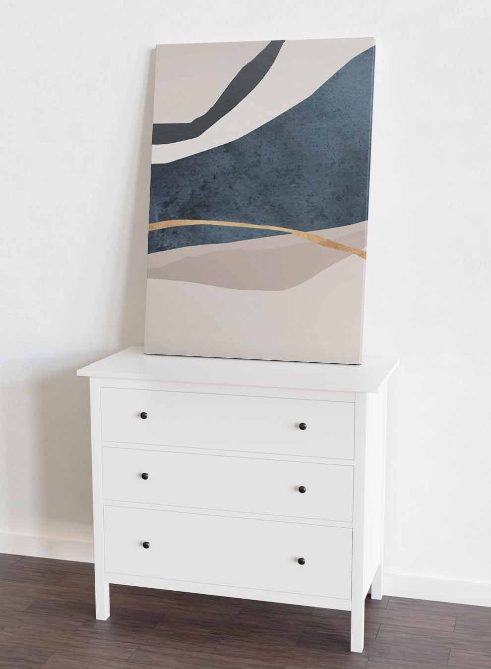 Canvas Wall Art Stretched Over Wooden Frame with Black Floating Frame Paintings & Pictures| LOWHA