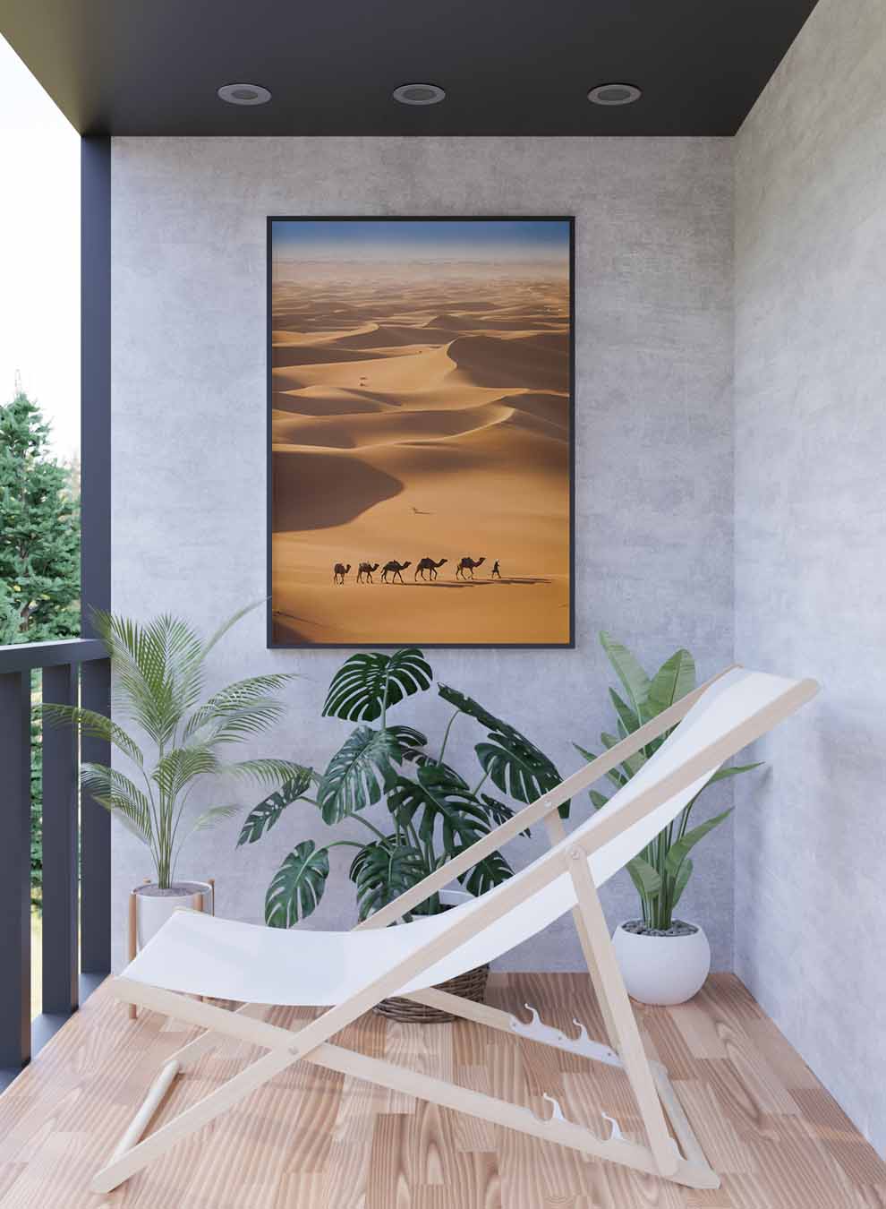 Canvas Wall Art Stretched Over Wooden Frame with Black Floating Frame Paintings & Pictures| LOWHA
