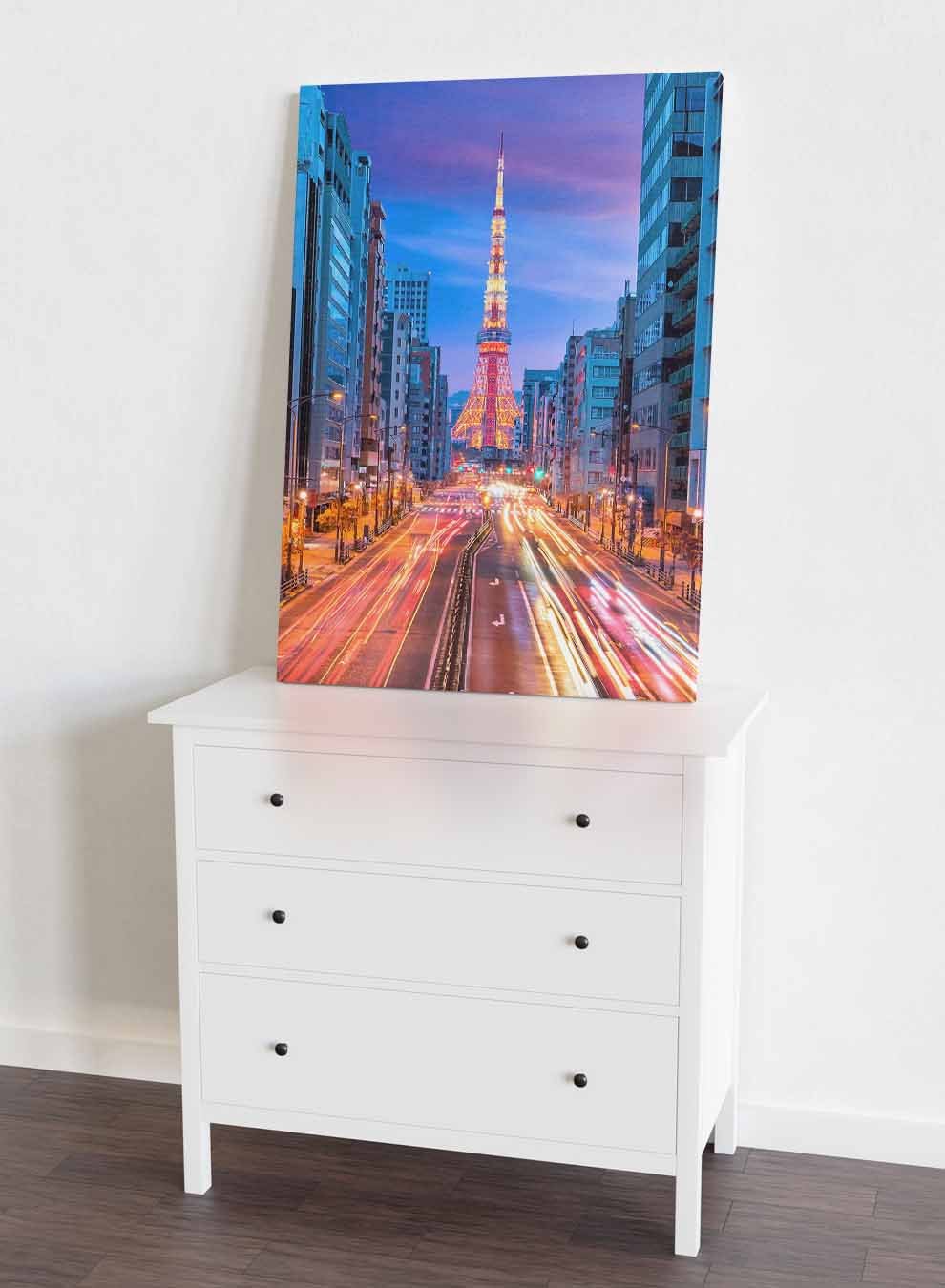 Canvas Wall Art Stretched Over Wooden Frame with Black Floating Frame Paintings & Pictures| LOWHA