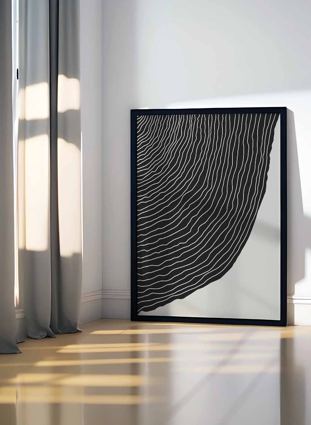Canvas Wall Art Stretched Over Wooden Frame with Black Floating Frame Paintings & Pictures| LOWHA