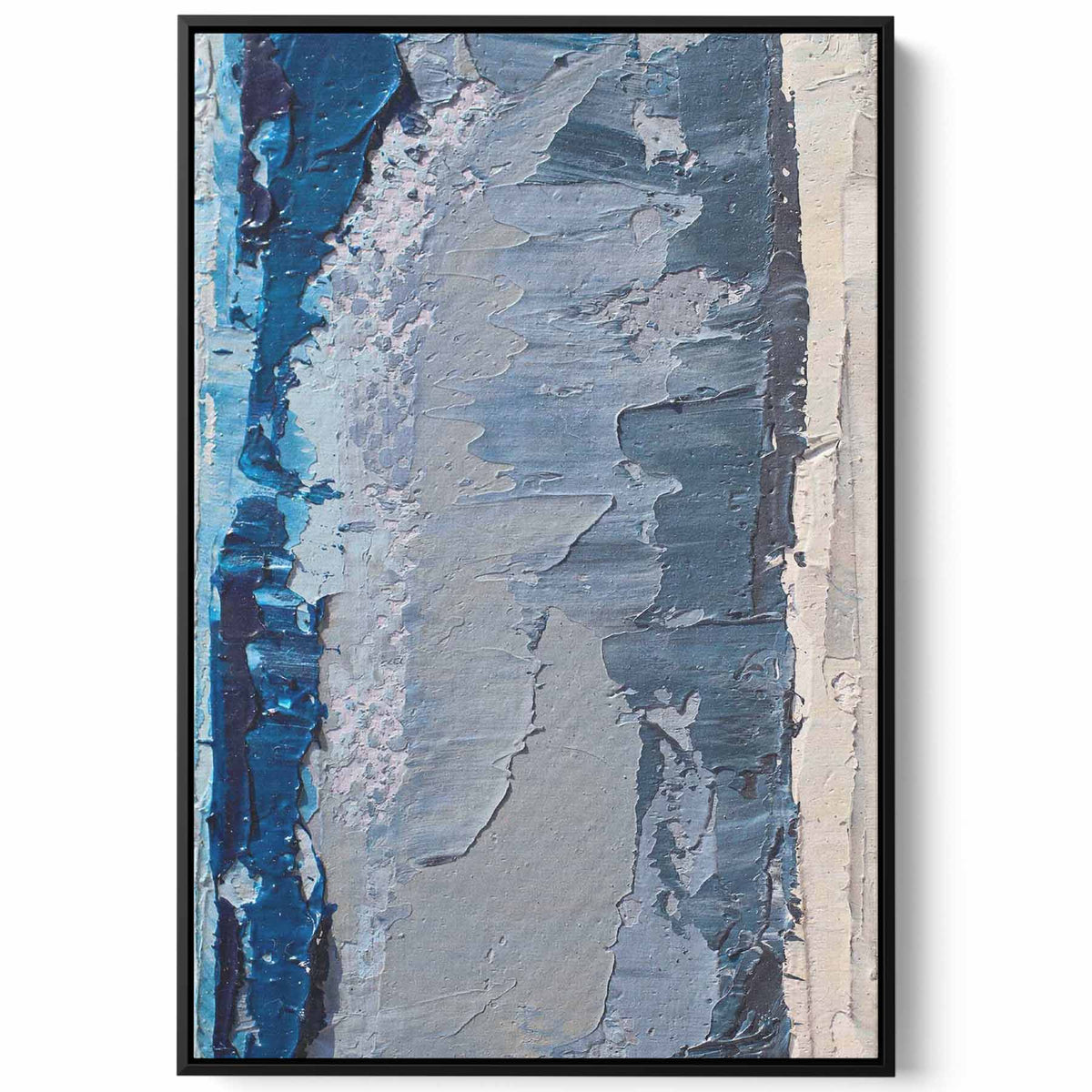 Canvas Wall Art Stretched Over Wooden Frame with Black Floating Frame Paintings & Pictures| LOWHA