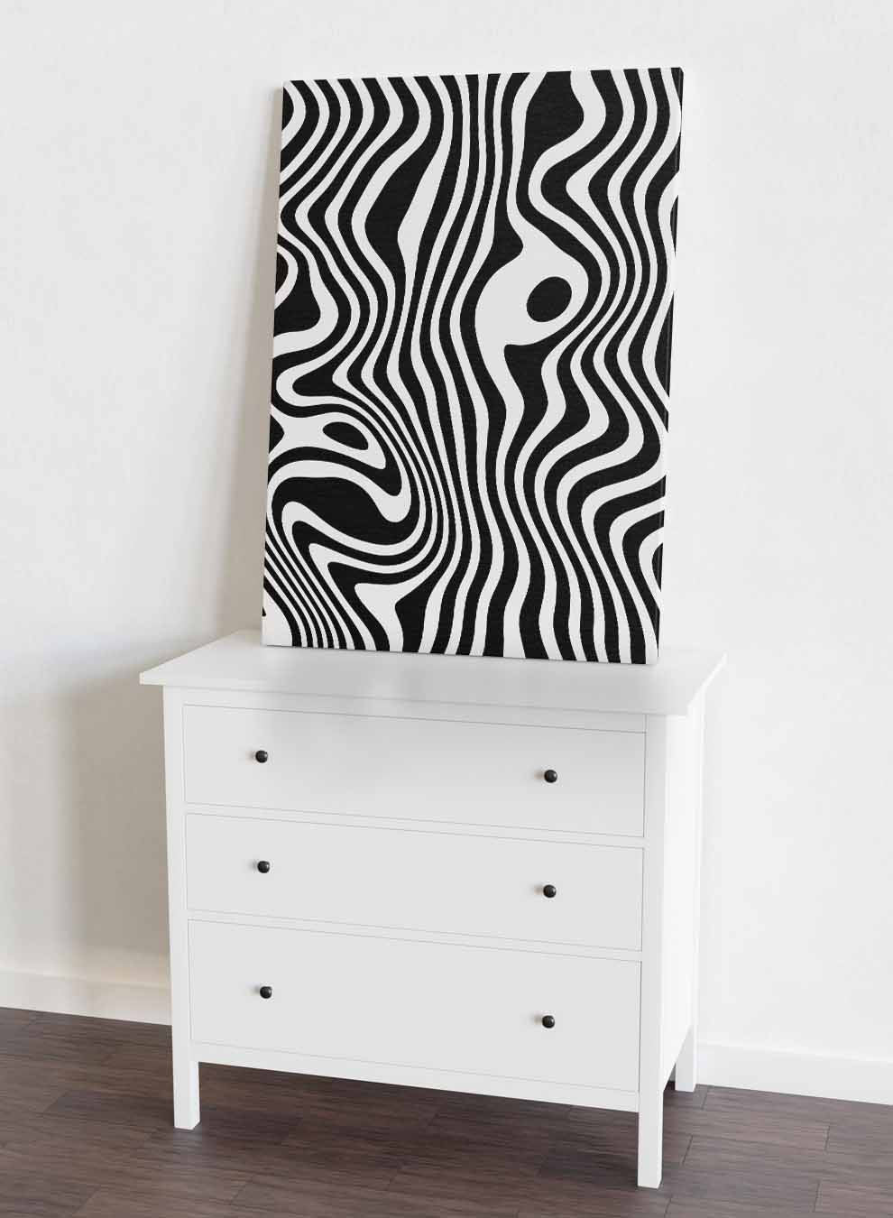 Canvas Wall Art Stretched Over Wooden Frame with Black Floating Frame Paintings & Pictures| LOWHA