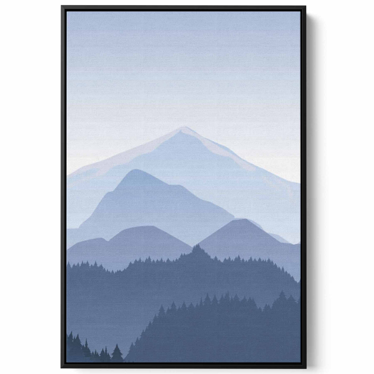 Canvas Wall Art Stretched Over Wooden Frame with Black Floating Frame Paintings & Pictures| LOWHA