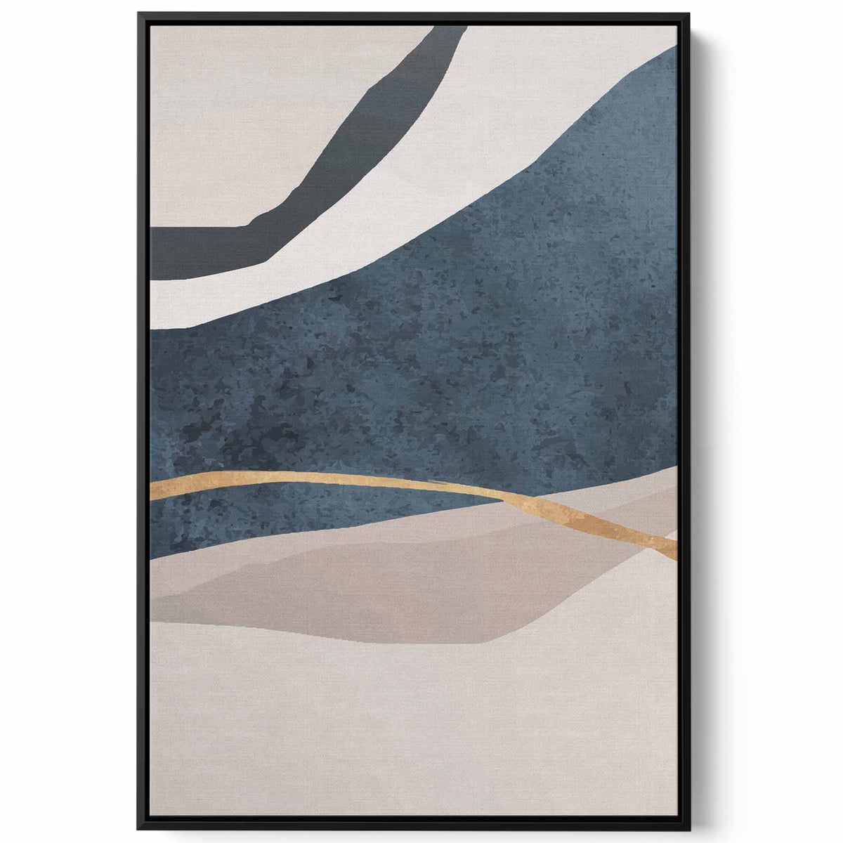 Canvas Wall Art Stretched Over Wooden Frame with Black Floating Frame Paintings & Pictures| LOWHA