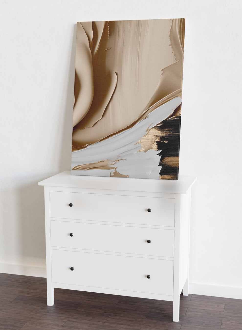 Canvas Wall Art Stretched Over Wooden Frame with Black Floating Frame Paintings & Pictures| LOWHA