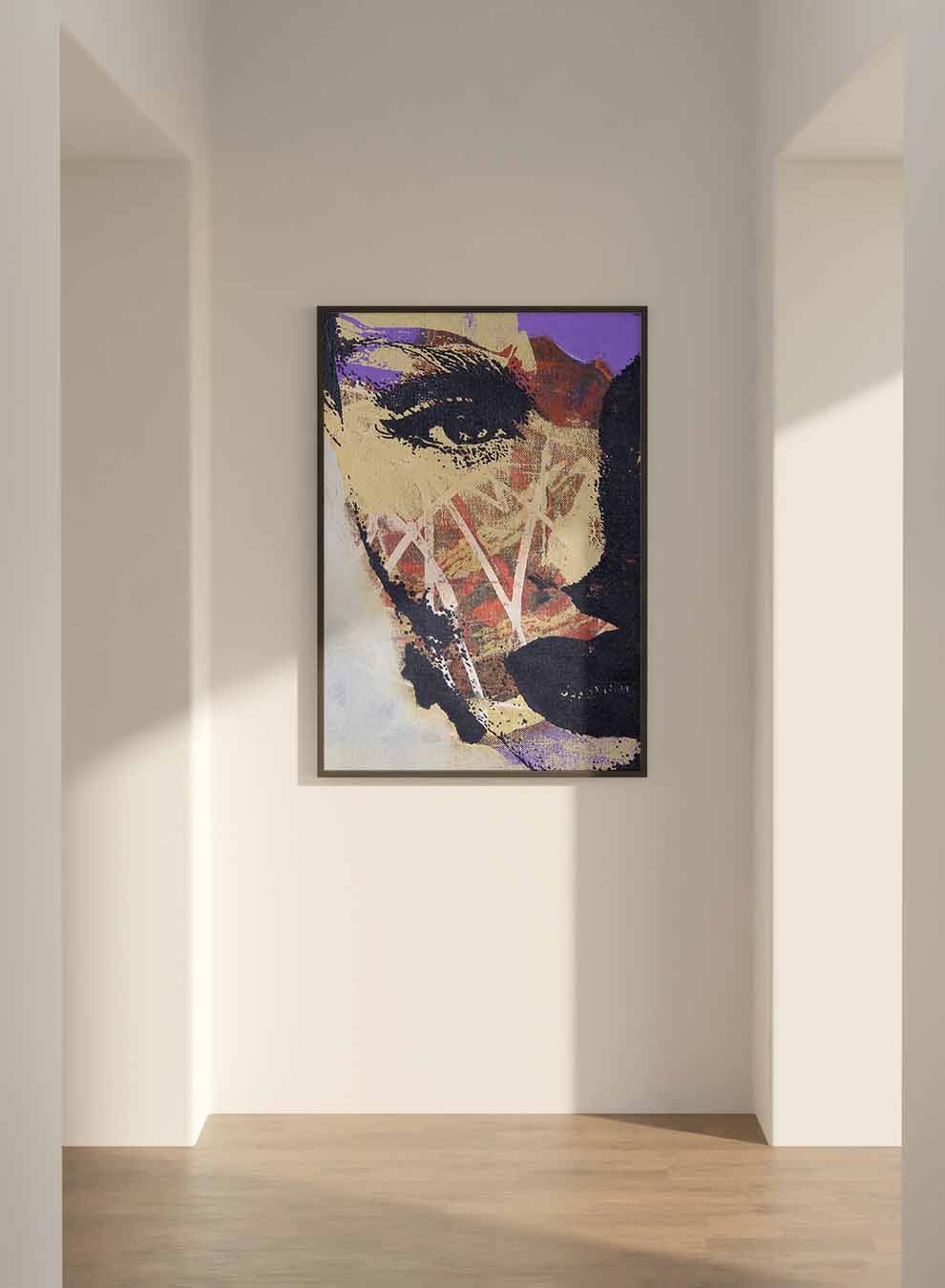 Canvas Wall Art Stretched Over Wooden Frame with Black Floating Frame Paintings & Pictures| LOWHA