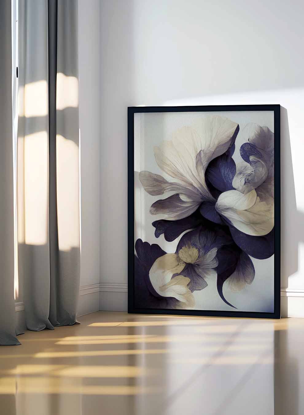 Canvas Wall Art Stretched Over Wooden Frame with Black Floating Frame Paintings & Pictures| LOWHA
