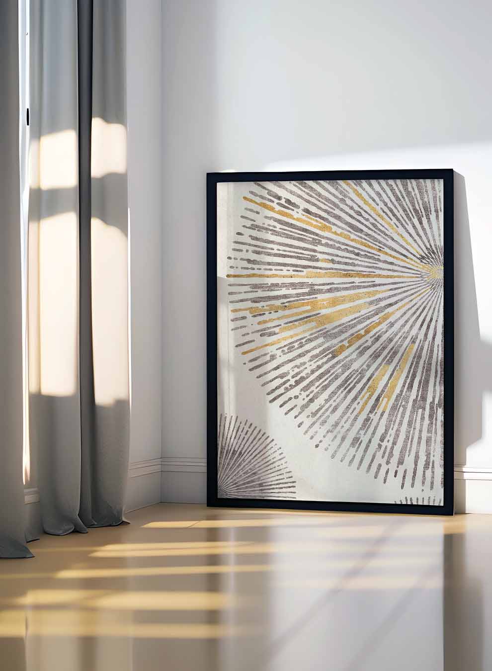 Canvas Wall Art Stretched Over Wooden Frame with Black Floating Frame Paintings & Pictures| LOWHA