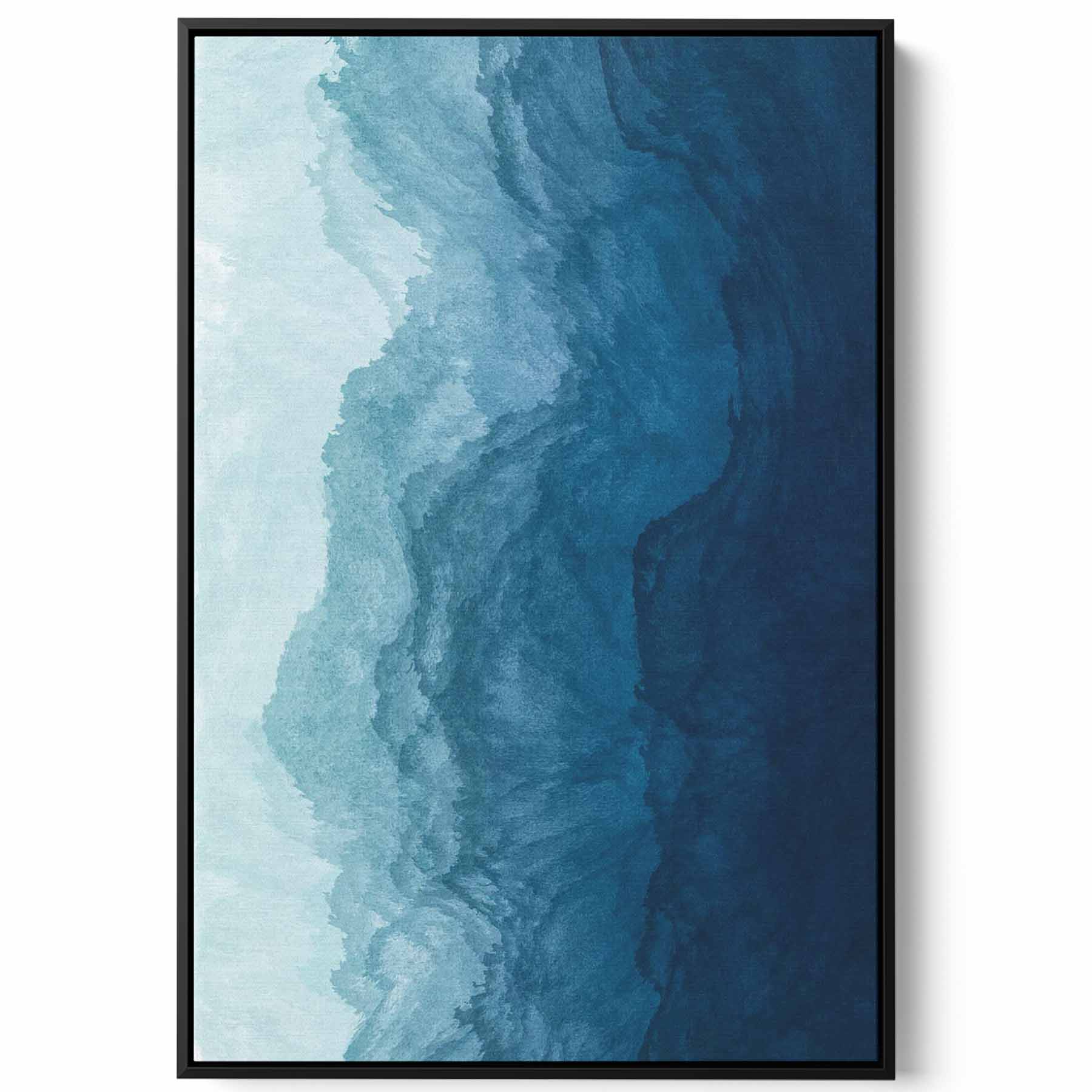 Canvas Wall Art Stretched Over Wooden Frame with Black Floating Frame Paintings & Pictures| LOWHA