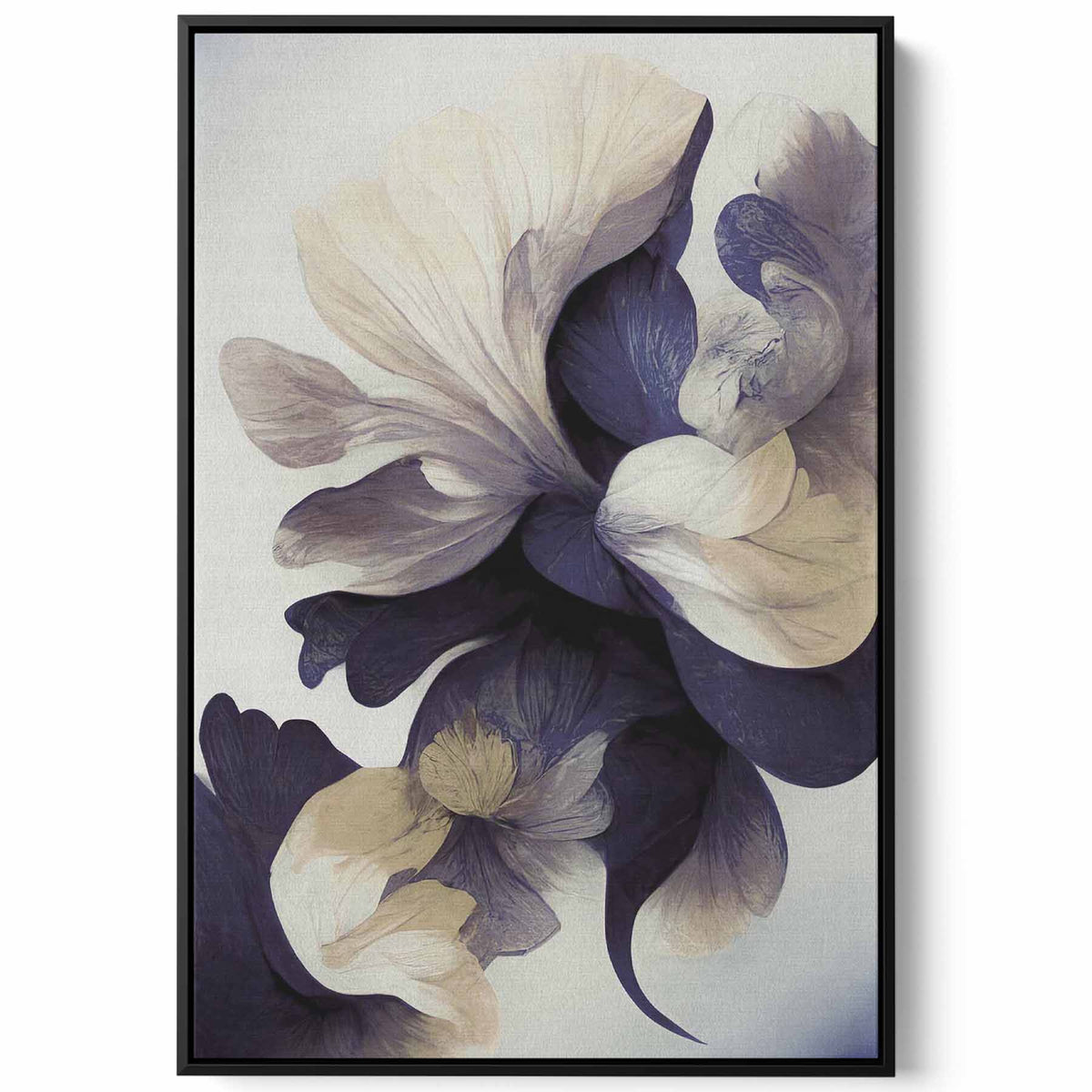 Canvas Wall Art Stretched Over Wooden Frame with Black Floating Frame Paintings & Pictures| LOWHA