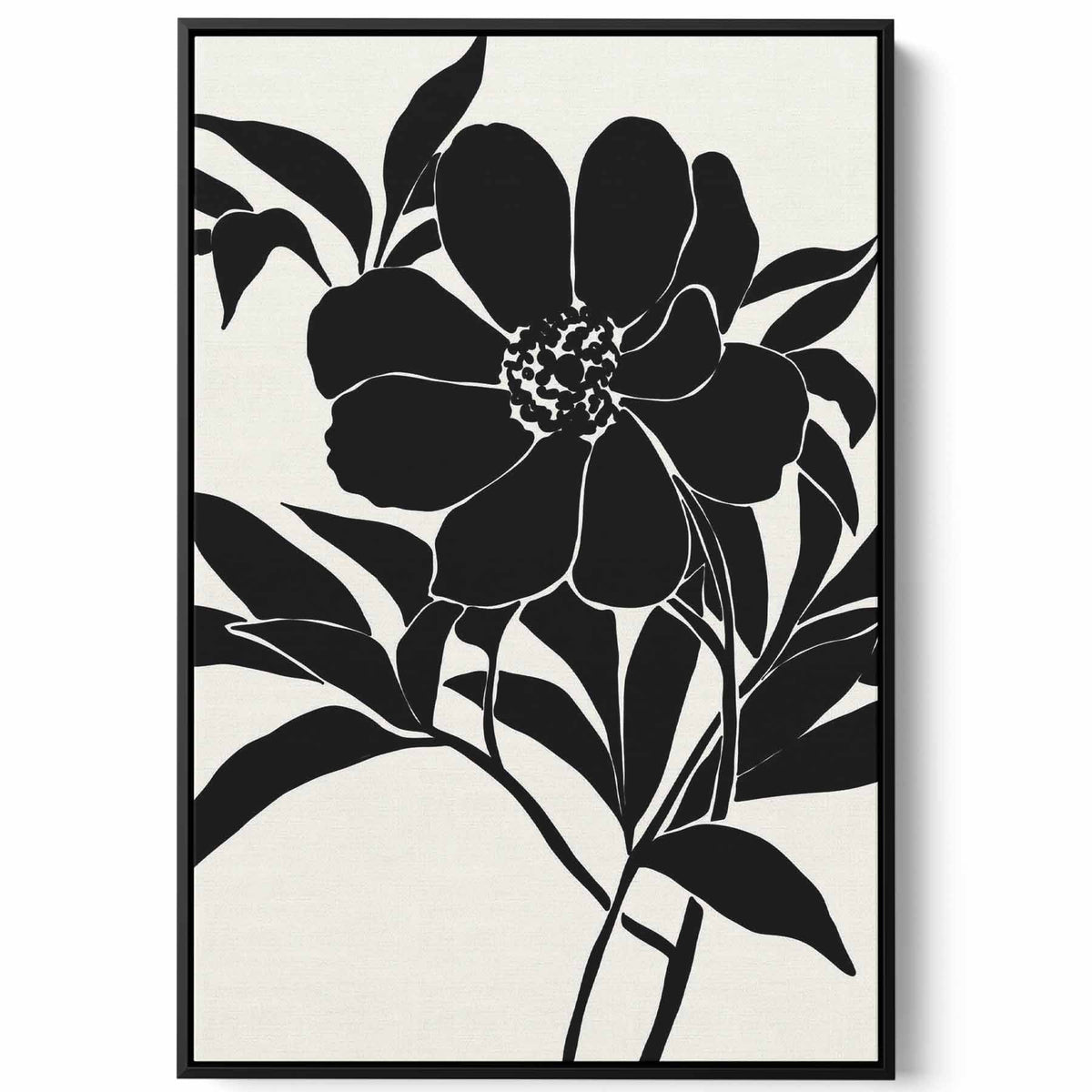 Canvas Wall Art Stretched Over Wooden Frame with Black Floating Frame Paintings & Pictures| LOWHA