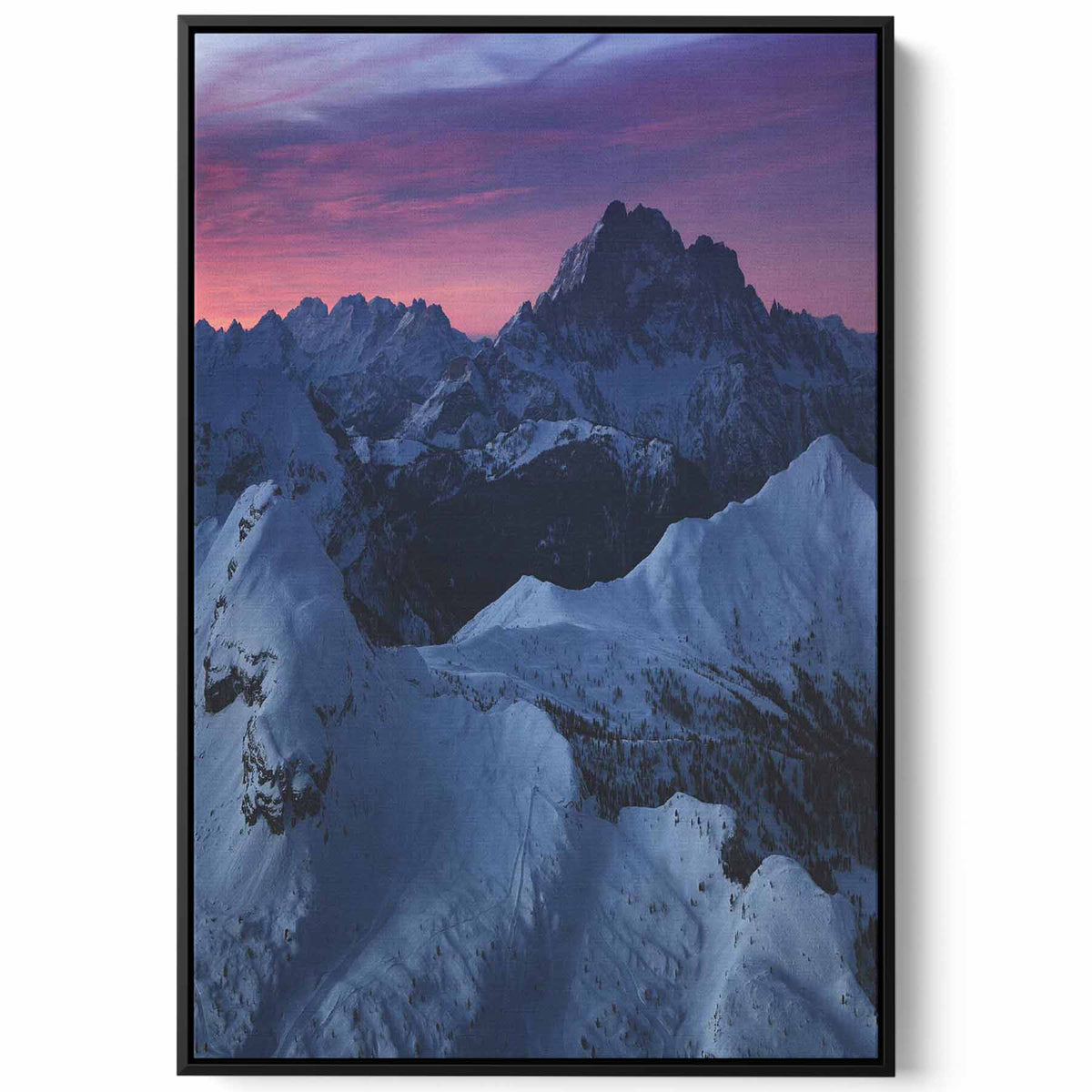 Canvas Wall Art Stretched Over Wooden Frame with Black Floating Frame Paintings & Pictures| LOWHA