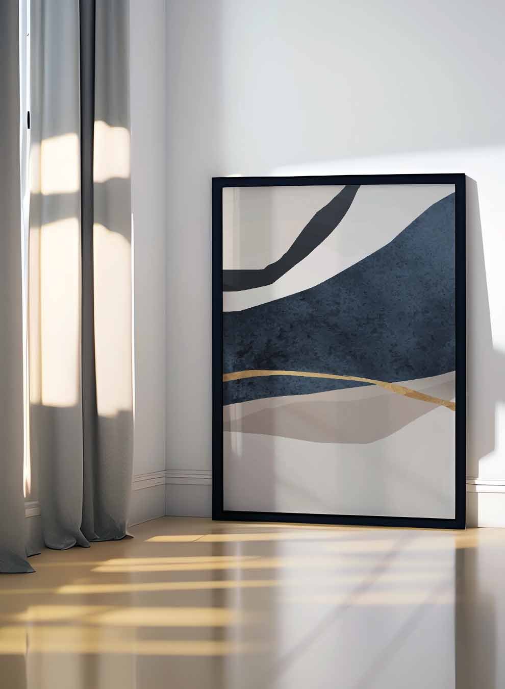 Canvas Wall Art Stretched Over Wooden Frame with Black Floating Frame Paintings & Pictures| LOWHA