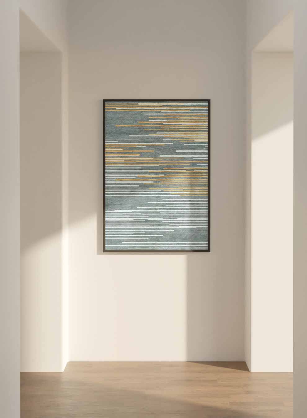 Canvas Wall Art Stretched Over Wooden Frame with Black Floating Frame Paintings & Pictures| LOWHA