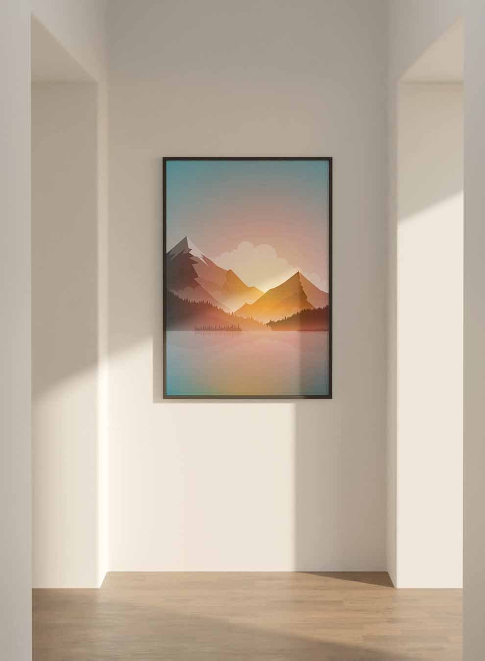 Canvas Wall Art Stretched Over Wooden Frame with Black Floating Frame Paintings & Pictures| LOWHA