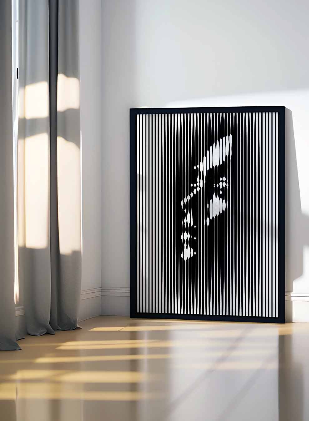Canvas Wall Art Stretched Over Wooden Frame with Black Floating Frame Paintings & Pictures| LOWHA