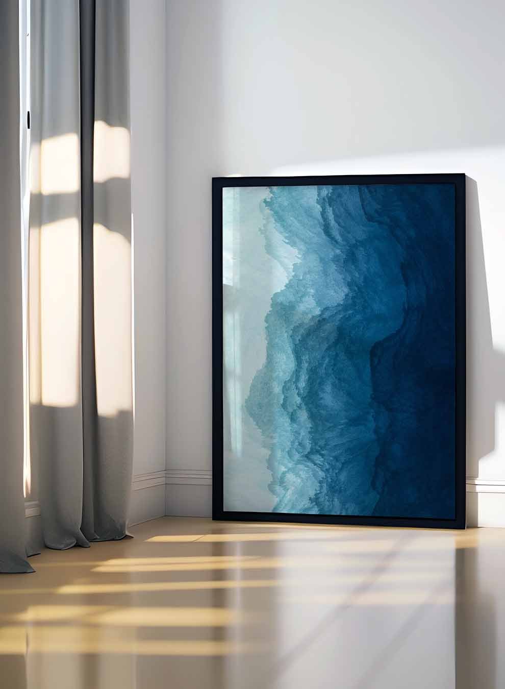 Canvas Wall Art Stretched Over Wooden Frame with Black Floating Frame Paintings & Pictures| LOWHA