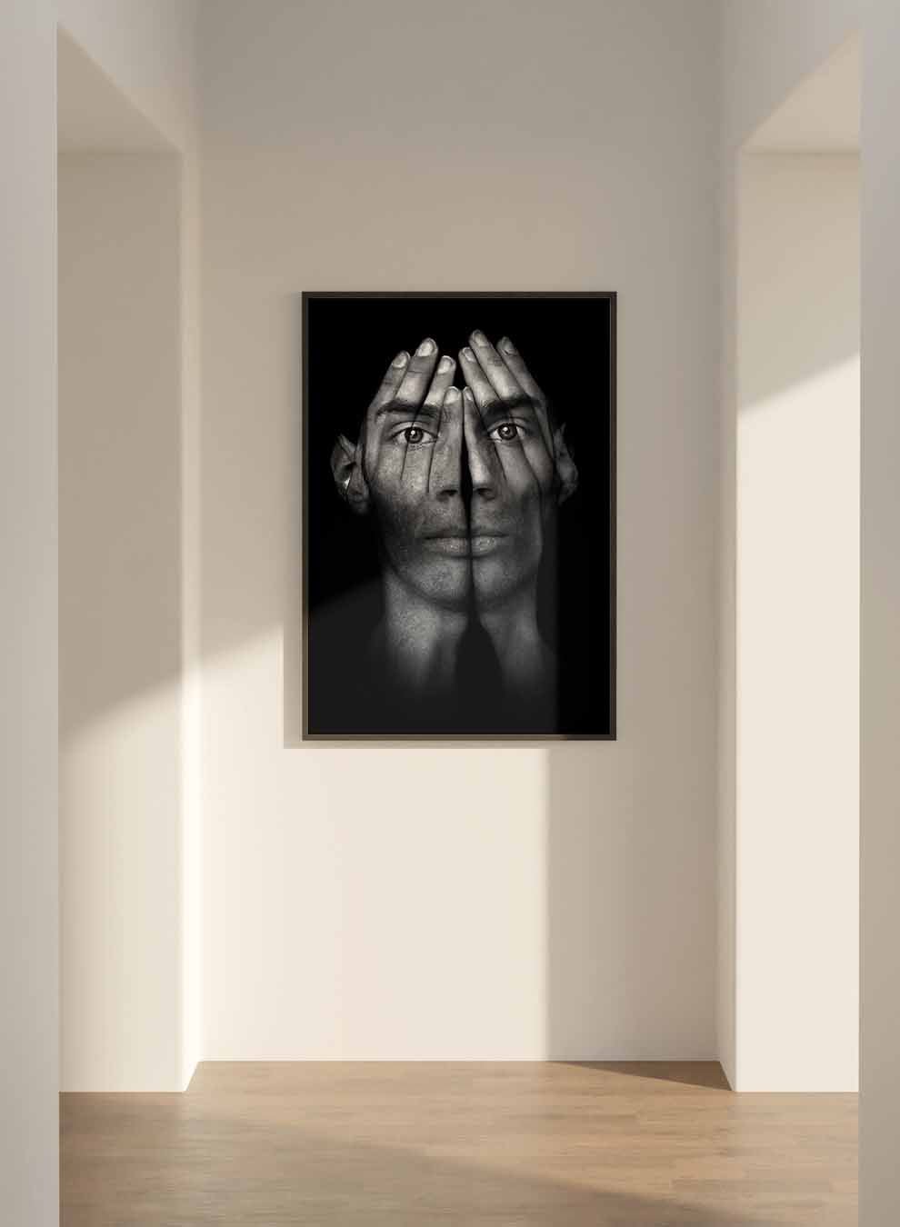 Canvas Wall Art Stretched Over Wooden Frame with Black Floating Frame Paintings & Pictures| LOWHA