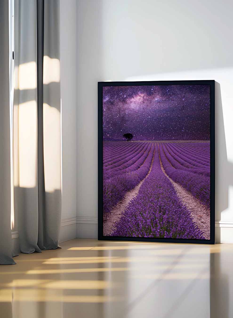Canvas Wall Art Stretched Over Wooden Frame with Black Floating Frame Paintings & Pictures| LOWHA
