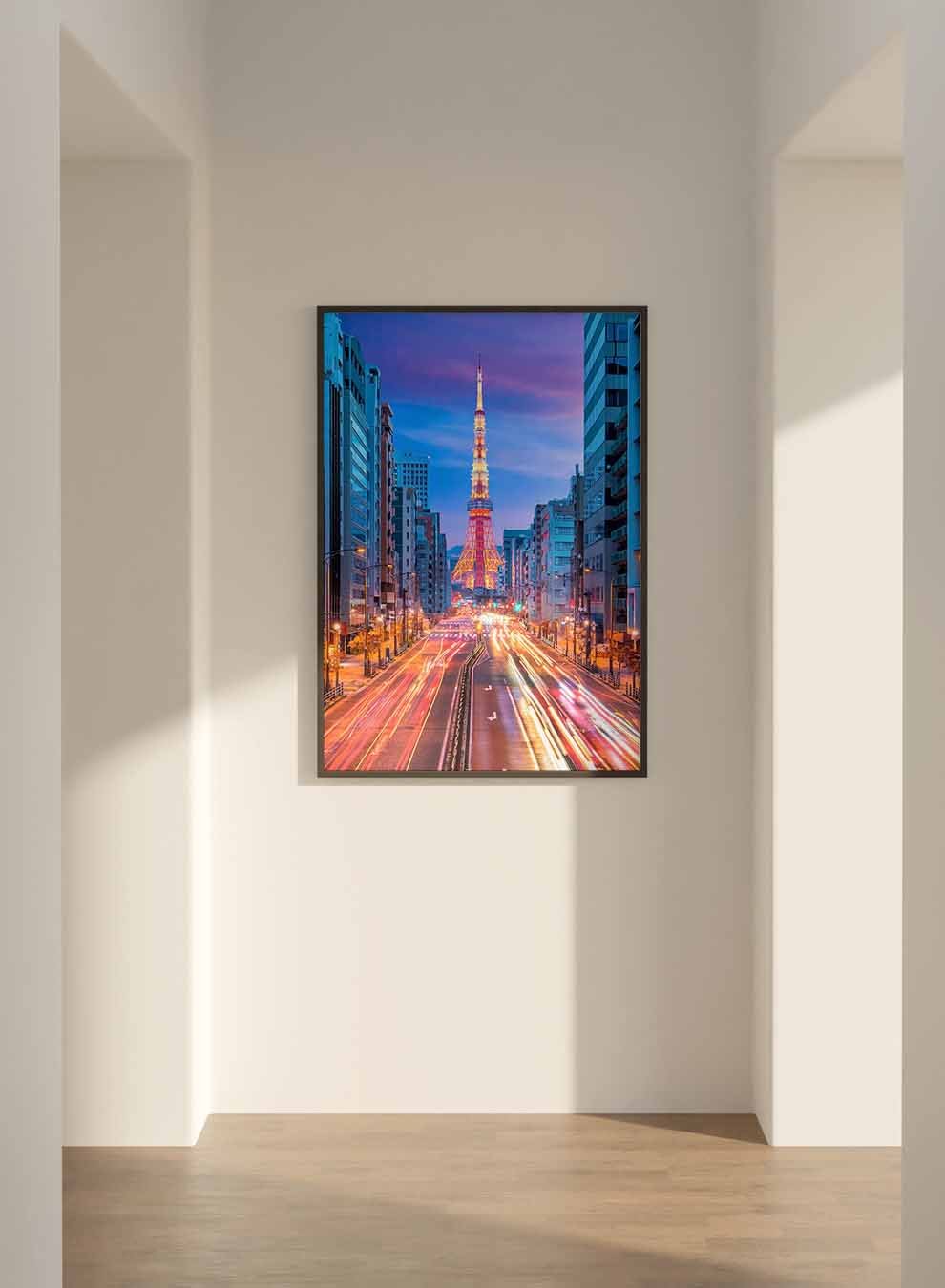 Canvas Wall Art Stretched Over Wooden Frame with Black Floating Frame Paintings & Pictures| LOWHA