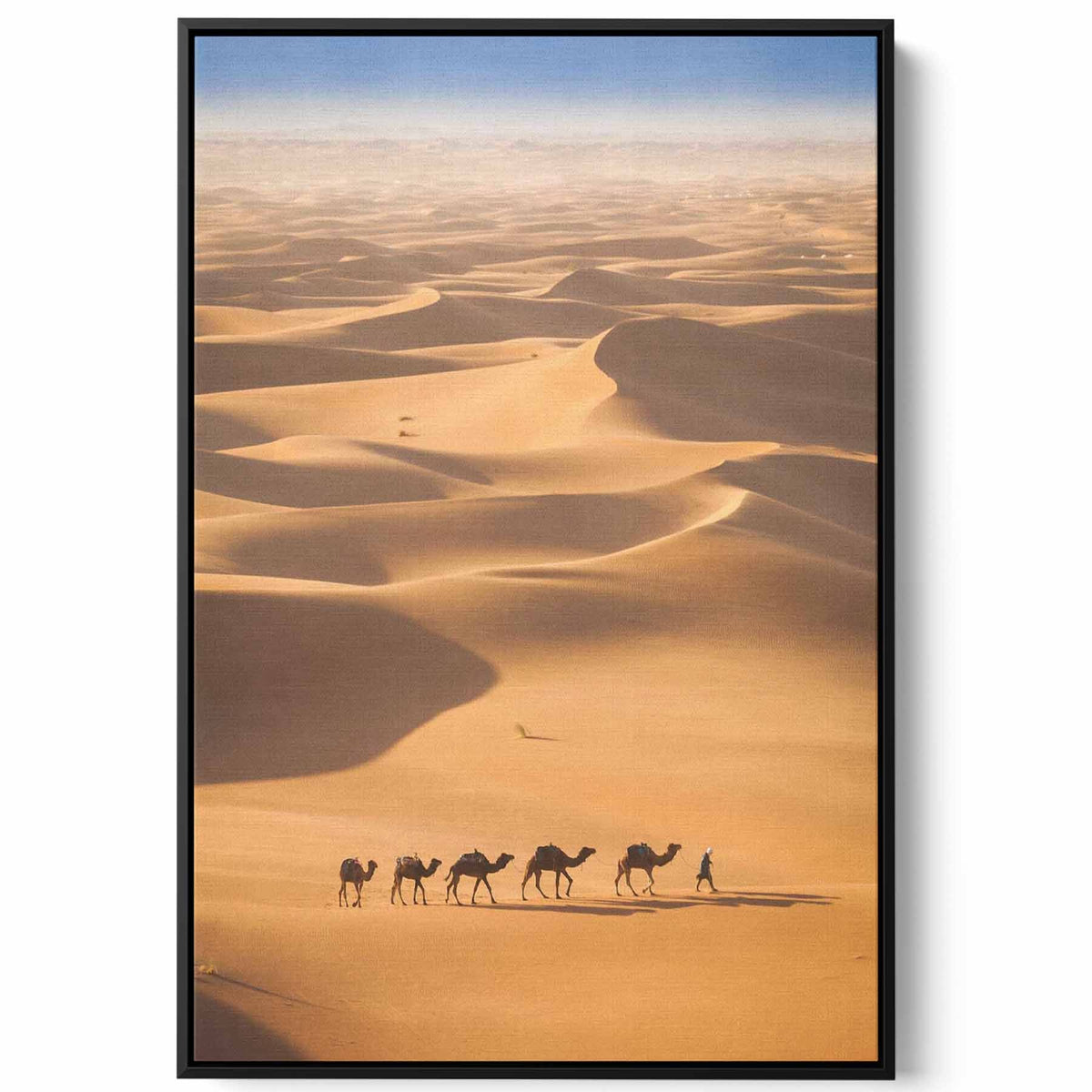 Canvas Wall Art Stretched Over Wooden Frame with Black Floating Frame Paintings & Pictures| LOWHA