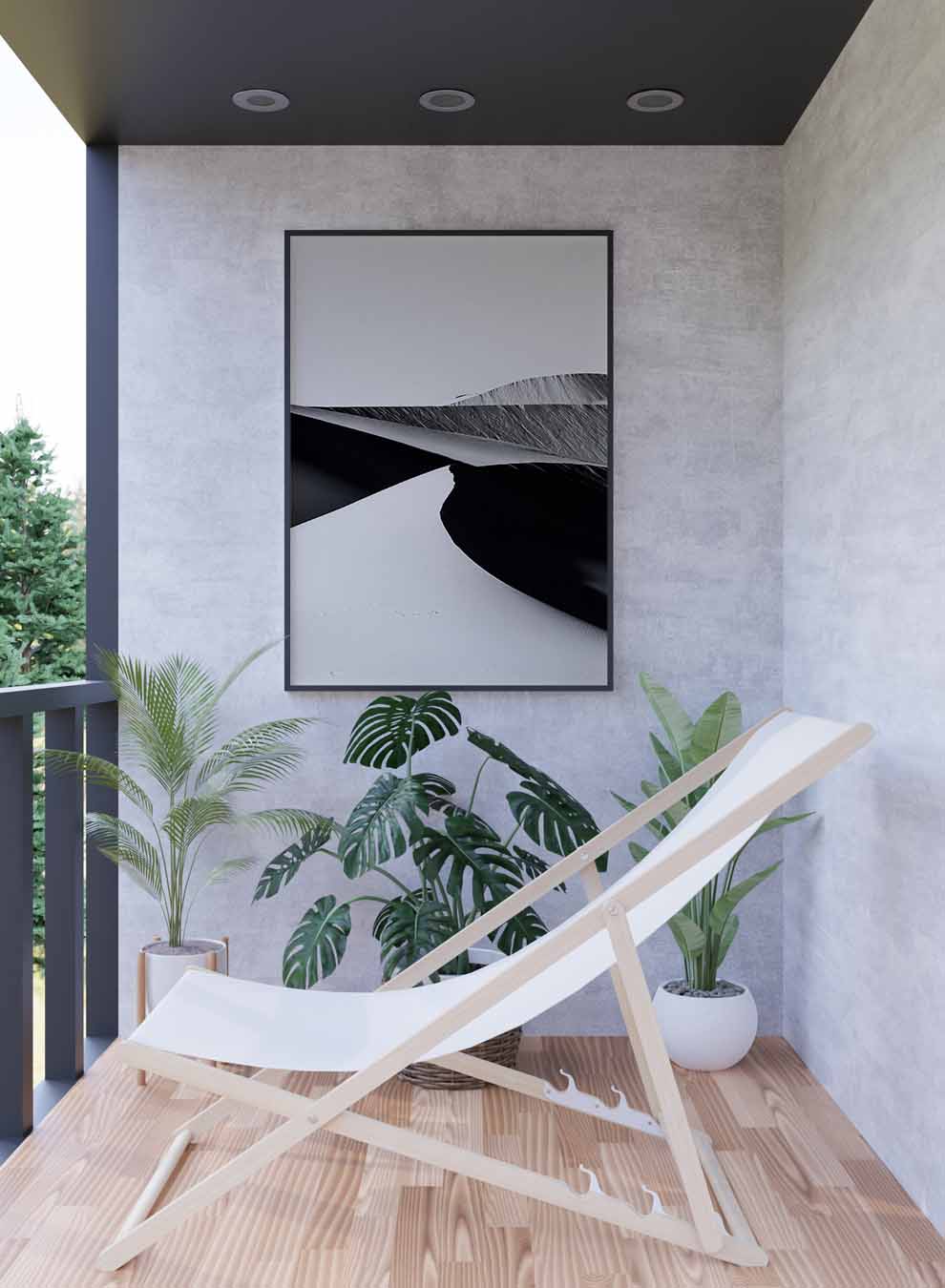 Canvas Wall Art Stretched Over Wooden Frame with Black Floating Frame Paintings & Pictures| LOWHA