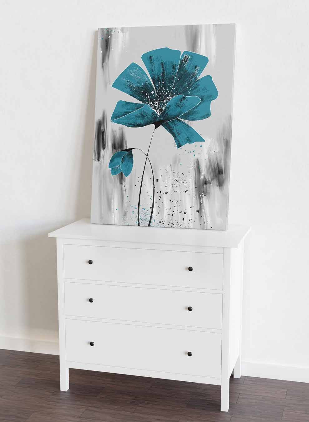 Canvas Wall Art Stretched Over Wooden Frame with Black Floating Frame Paintings & Pictures| LOWHA