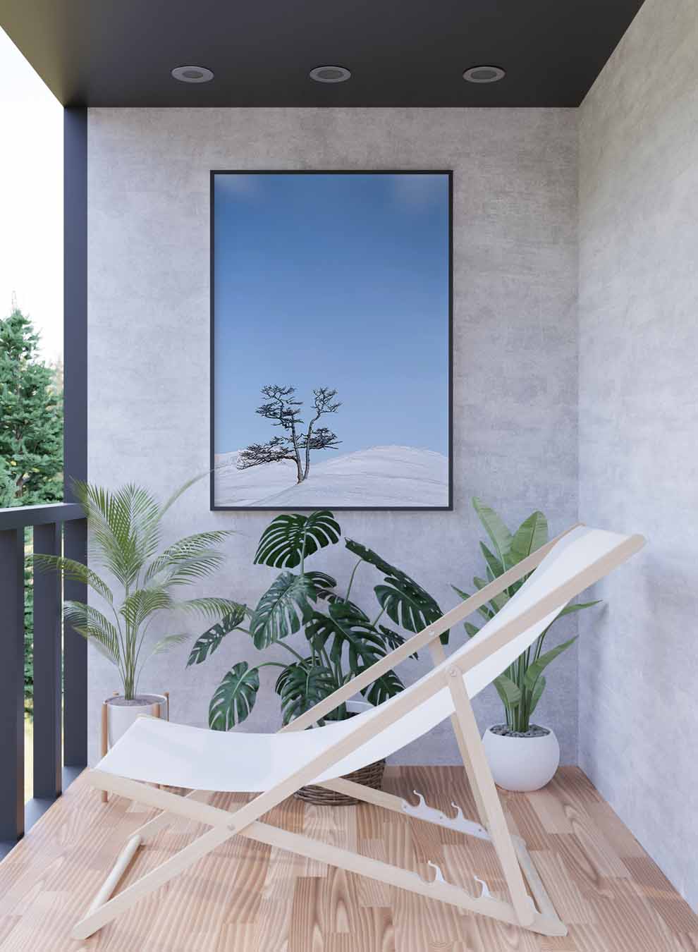 Canvas Wall Art Stretched Over Wooden Frame with Black Floating Frame Paintings & Pictures| LOWHA
