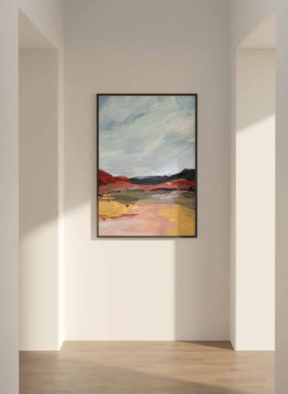 Canvas Wall Art Stretched Over Wooden Frame with Black Floating Frame Paintings & Pictures| LOWHA