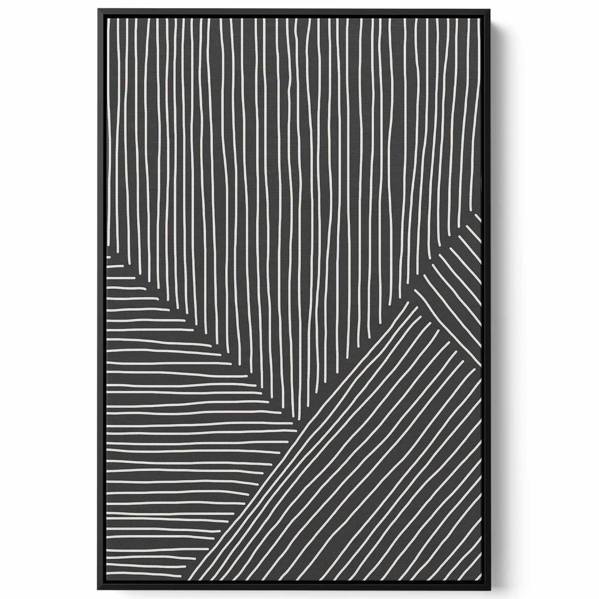 Canvas Wall Art Stretched Over Wooden Frame with Black Floating Frame Paintings & Pictures| LOWHA