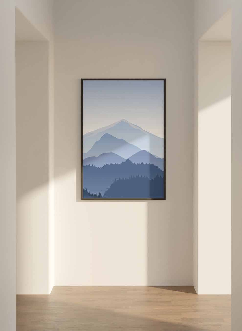 Canvas Wall Art Stretched Over Wooden Frame with Black Floating Frame Paintings & Pictures| LOWHA