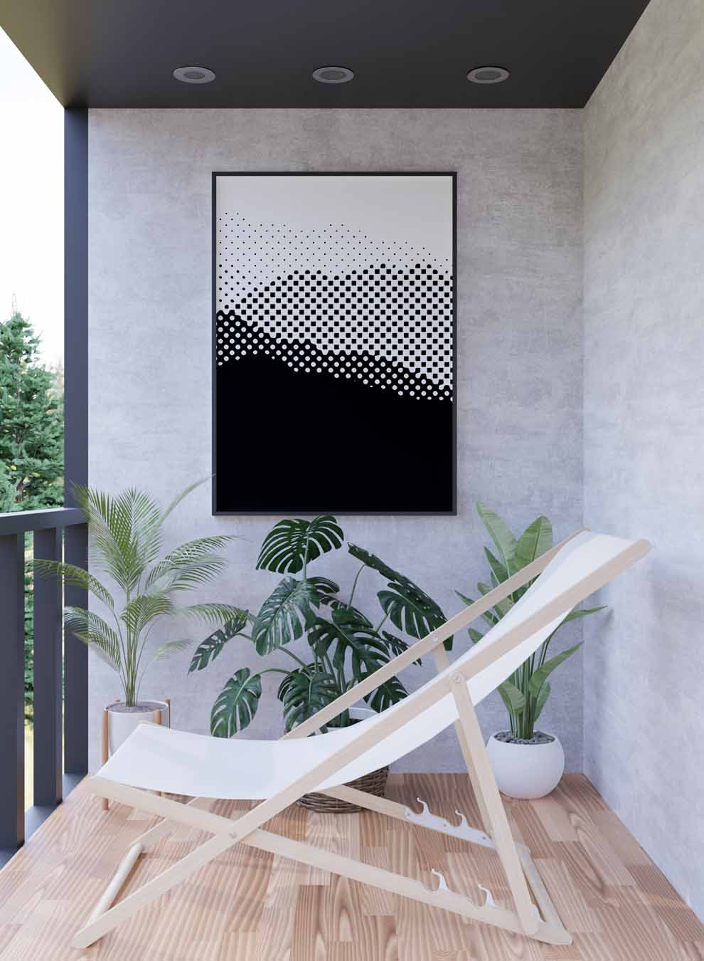 Canvas Wall Art Stretched Over Wooden Frame with Black Floating Frame Paintings & Pictures| LOWHA