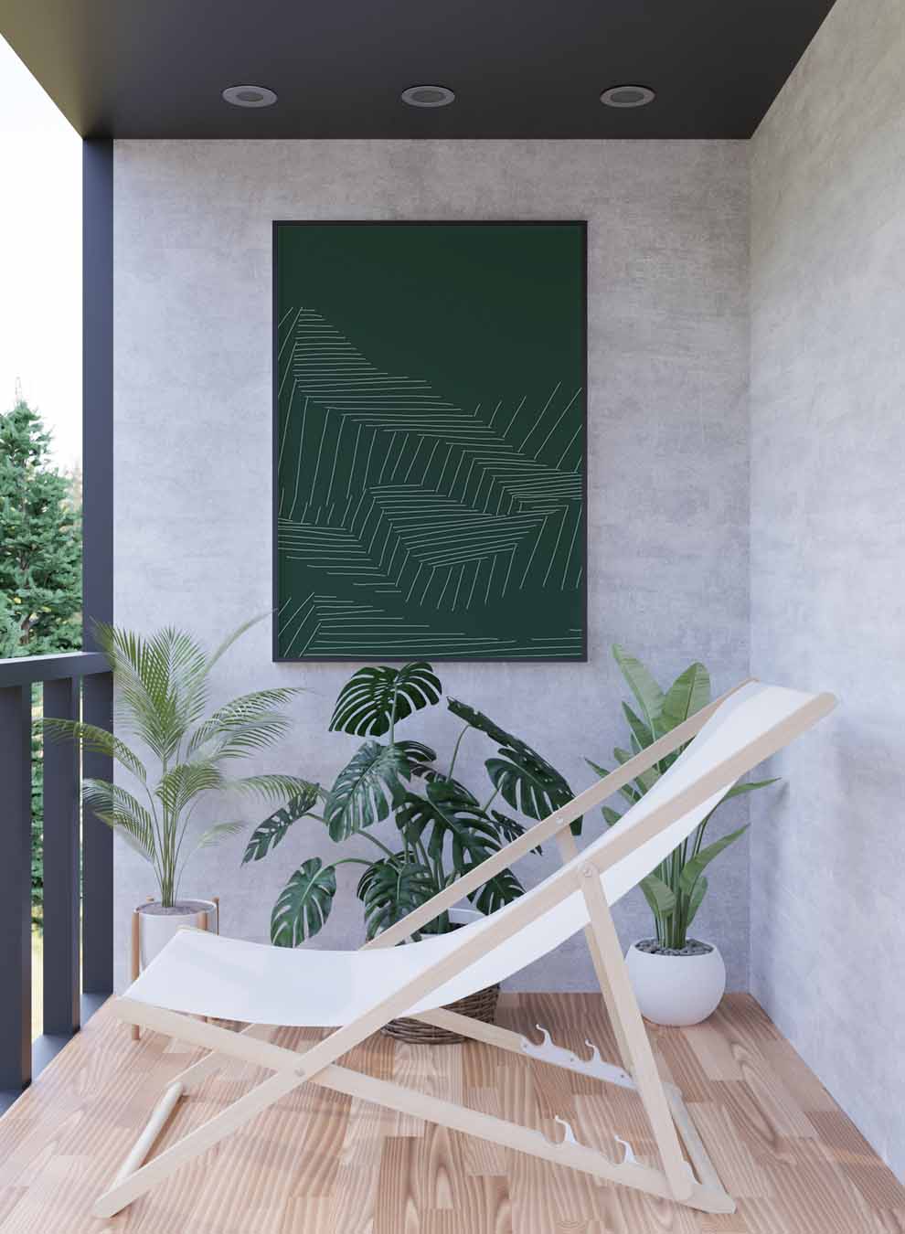 Canvas Wall Art Stretched Over Wooden Frame with Black Floating Frame Paintings & Pictures| LOWHA